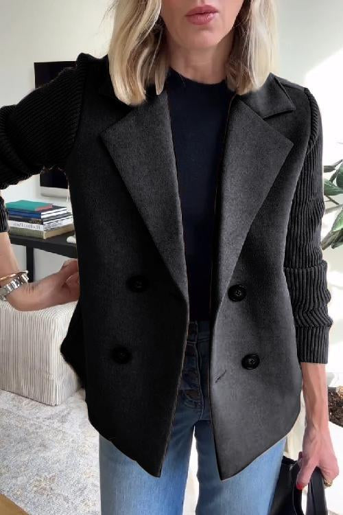 Women's Wool Look Blazer in Black