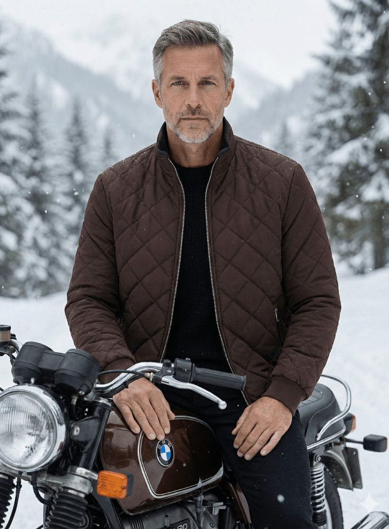 Men's Quilted Jacket – Lormier Diamond Quilted Bomber