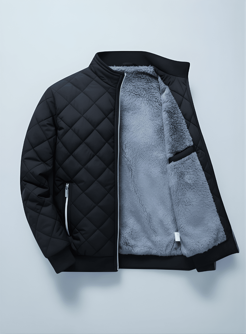 Men's Quilted Jacket – Lormier Diamond Quilted Bomber