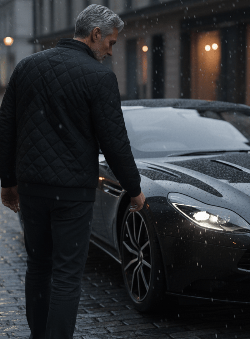 Men's Quilted Jacket – Lormier Diamond Quilted Bomber