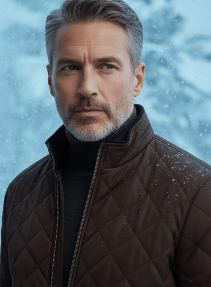Men's Quilted Jacket – Lormier Diamond Quilted Bomber