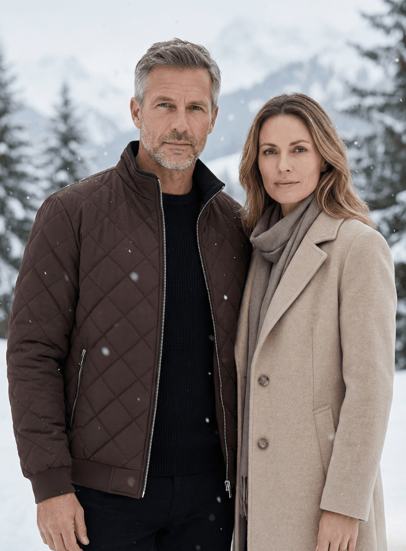 Men's Quilted Jacket – Lormier Diamond Quilted Bomber