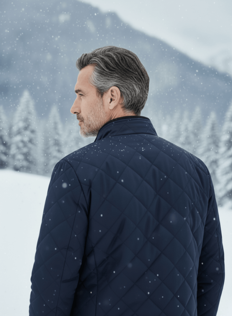 Men's Quilted Jacket – Lormier Diamond Quilted Bomber