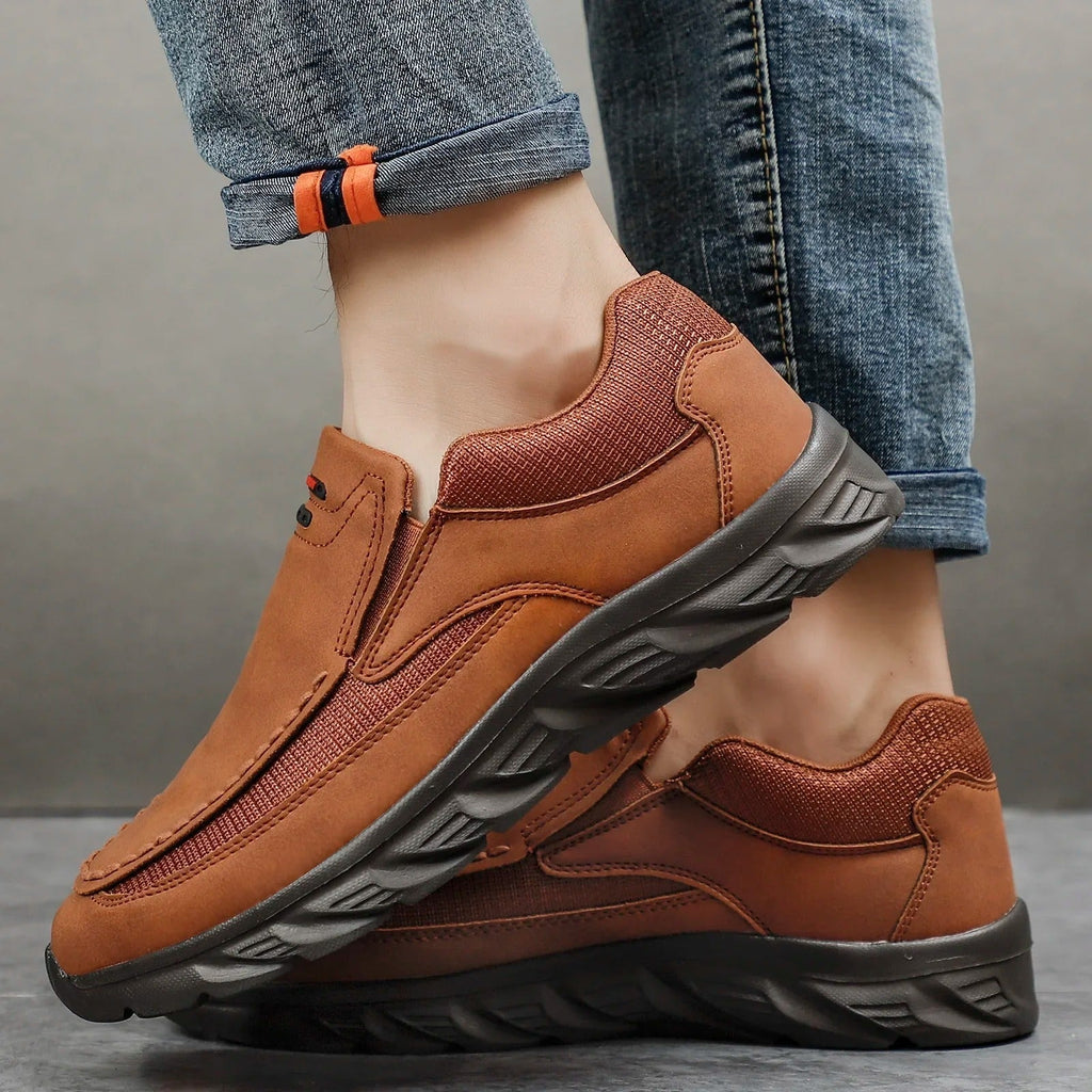 Men's Slip On Loafers in brown, view 3