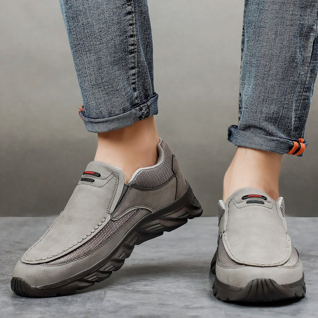 Men's Slip On Loafers in grey, view 3