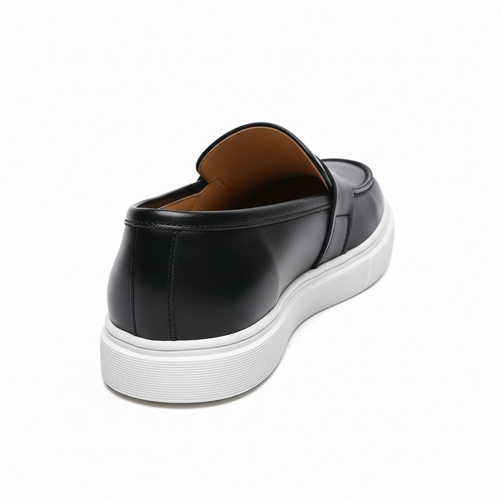 Men's Penny Loafers – Leather Slip On Shoes with Cupsole