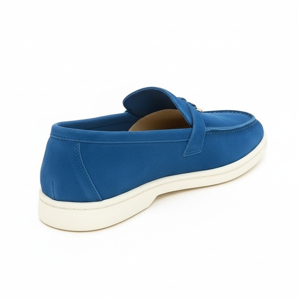 Men's Bit Loafers – Cream Suede Slip On Shoes