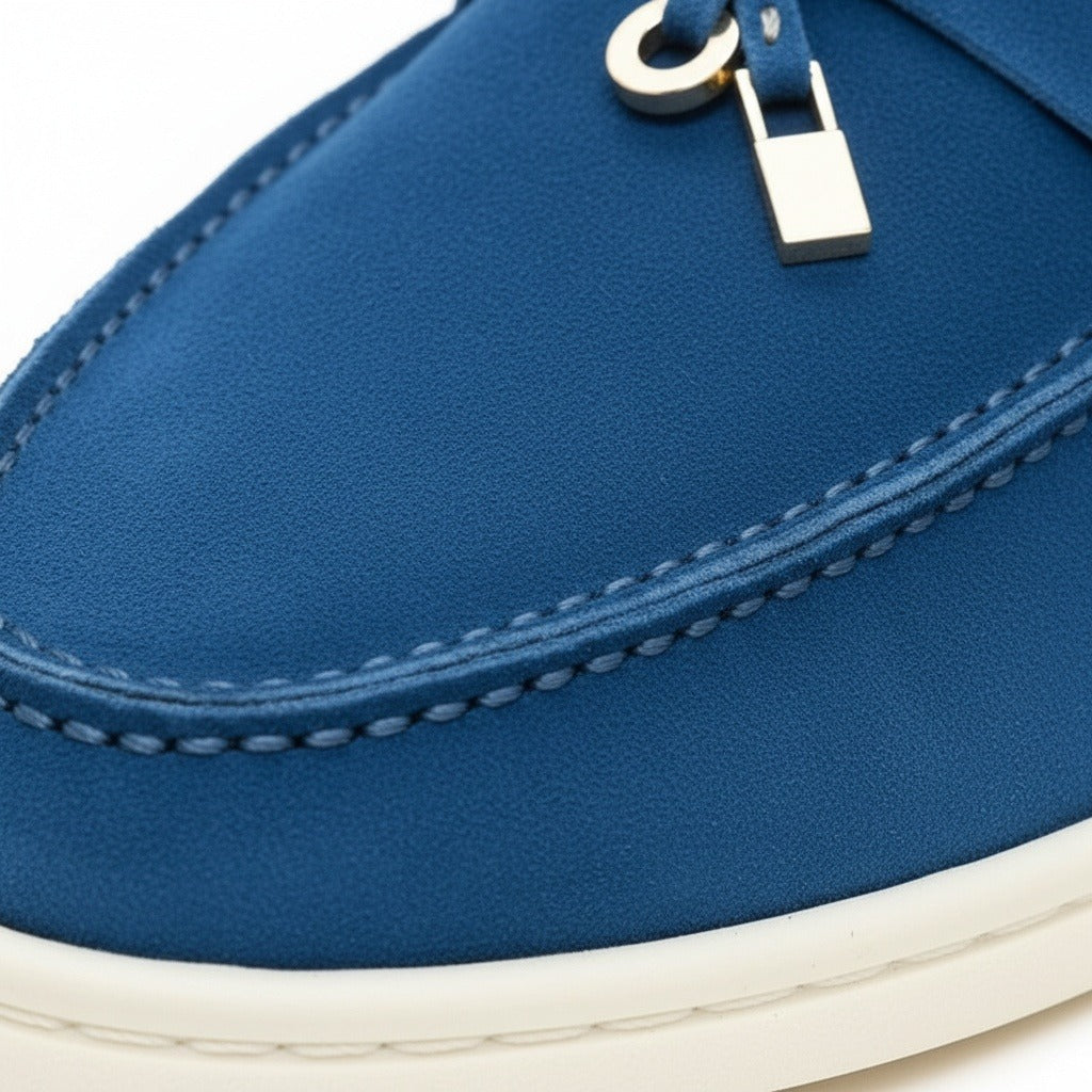 Men's Bit Loafers – Cream Suede Slip On Shoes