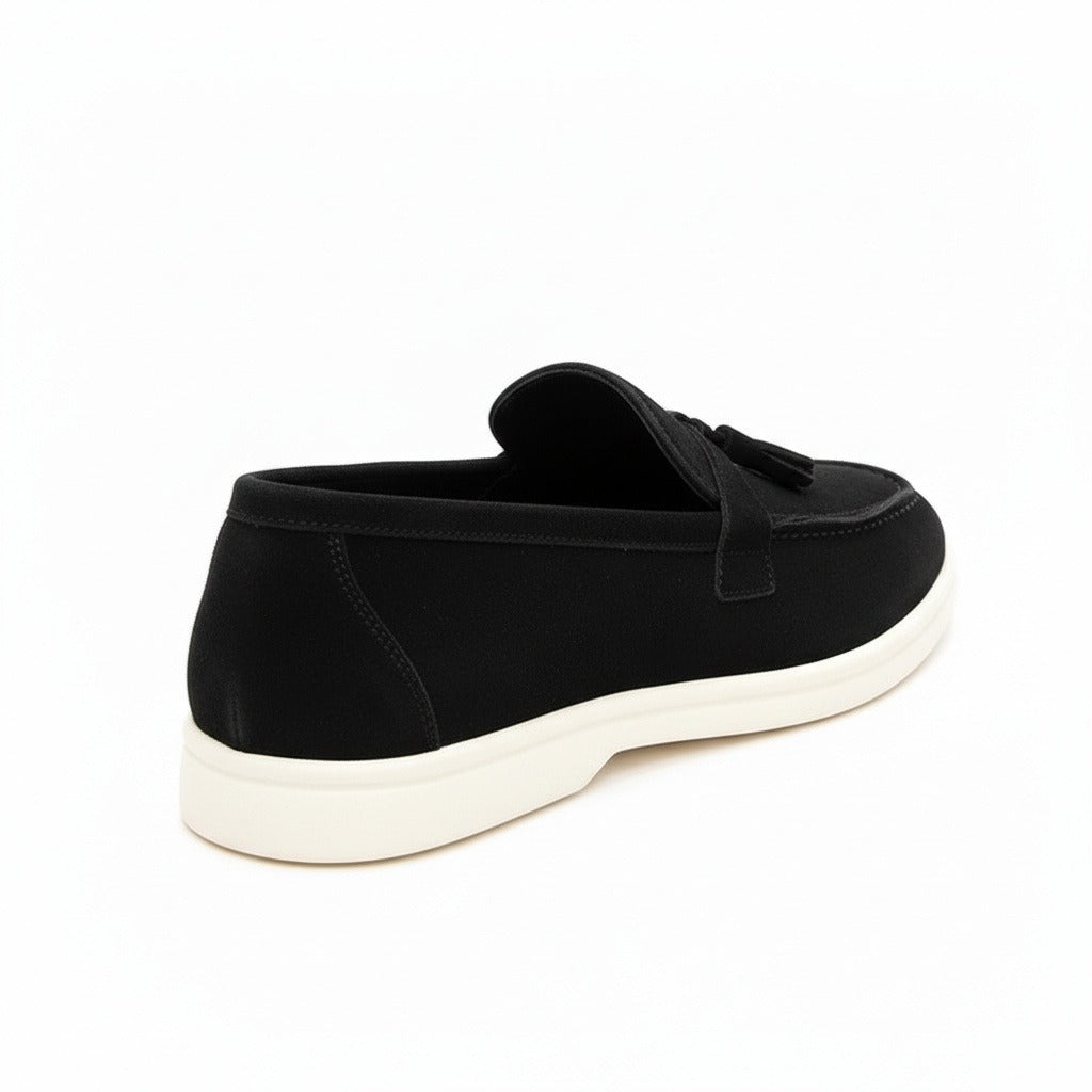 Men's Bit Loafers – Cream Suede Slip On Shoes