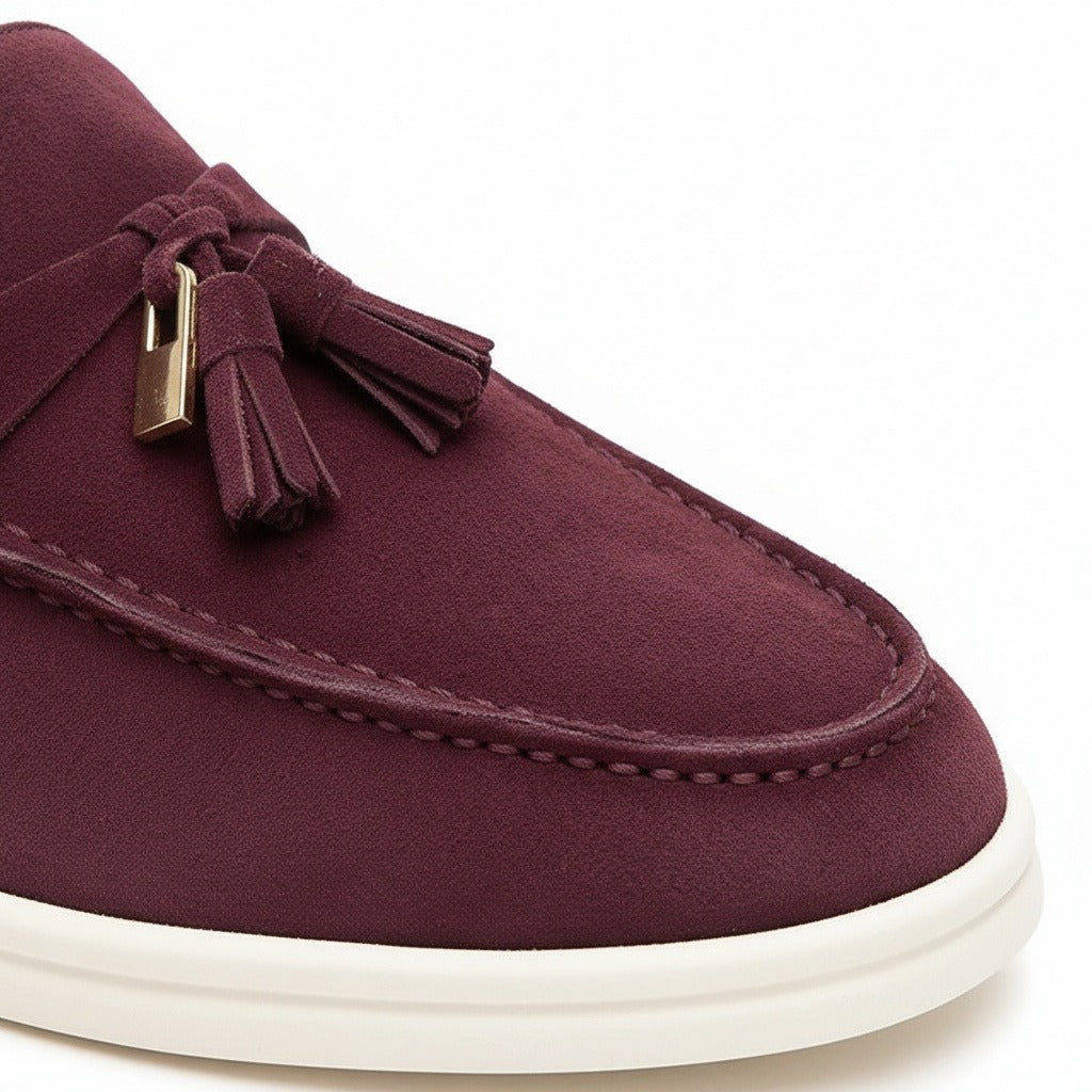 Men's Bit Loafers – Cream Suede Slip On Shoes