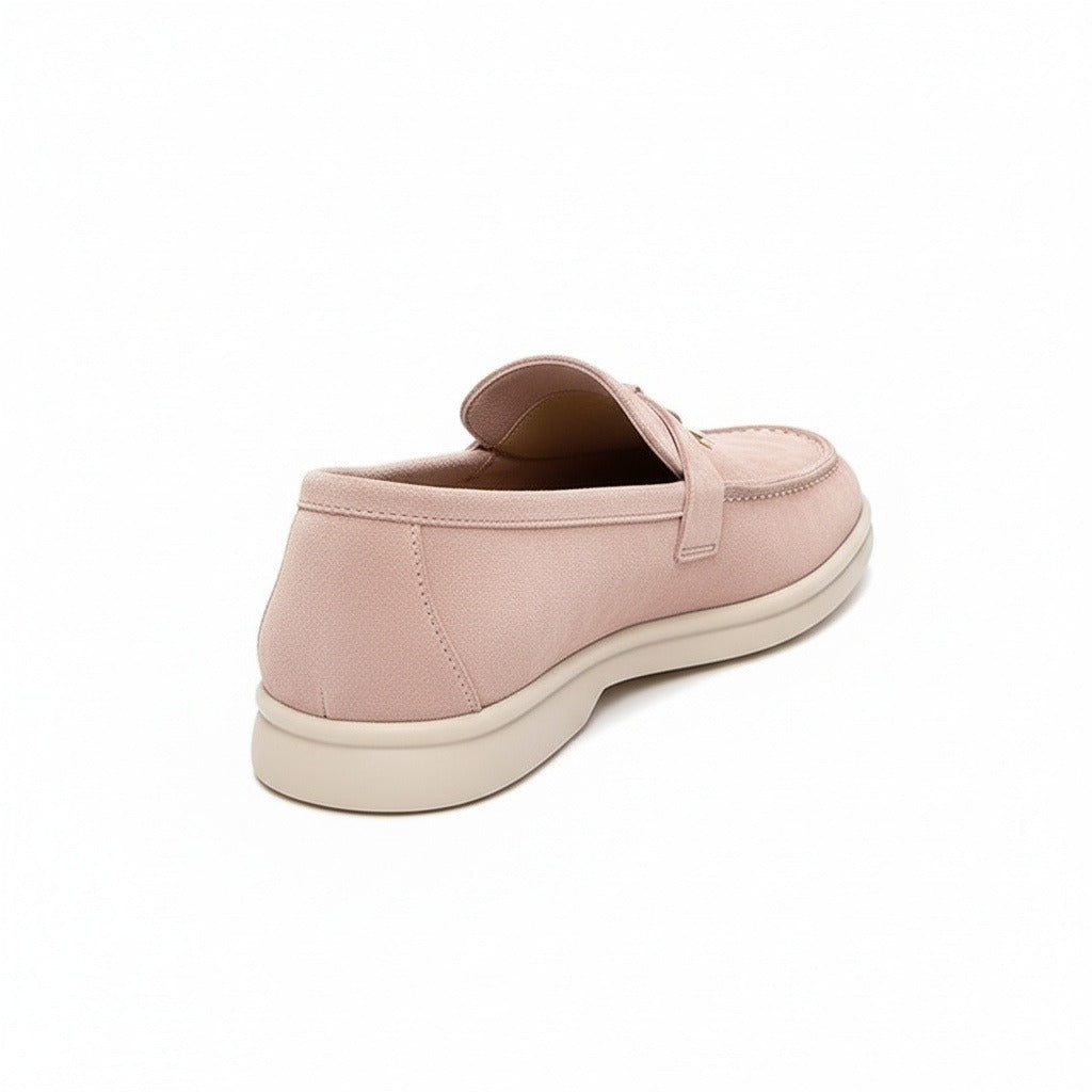 Men's Bit Loafers – Cream Suede Slip On Shoes