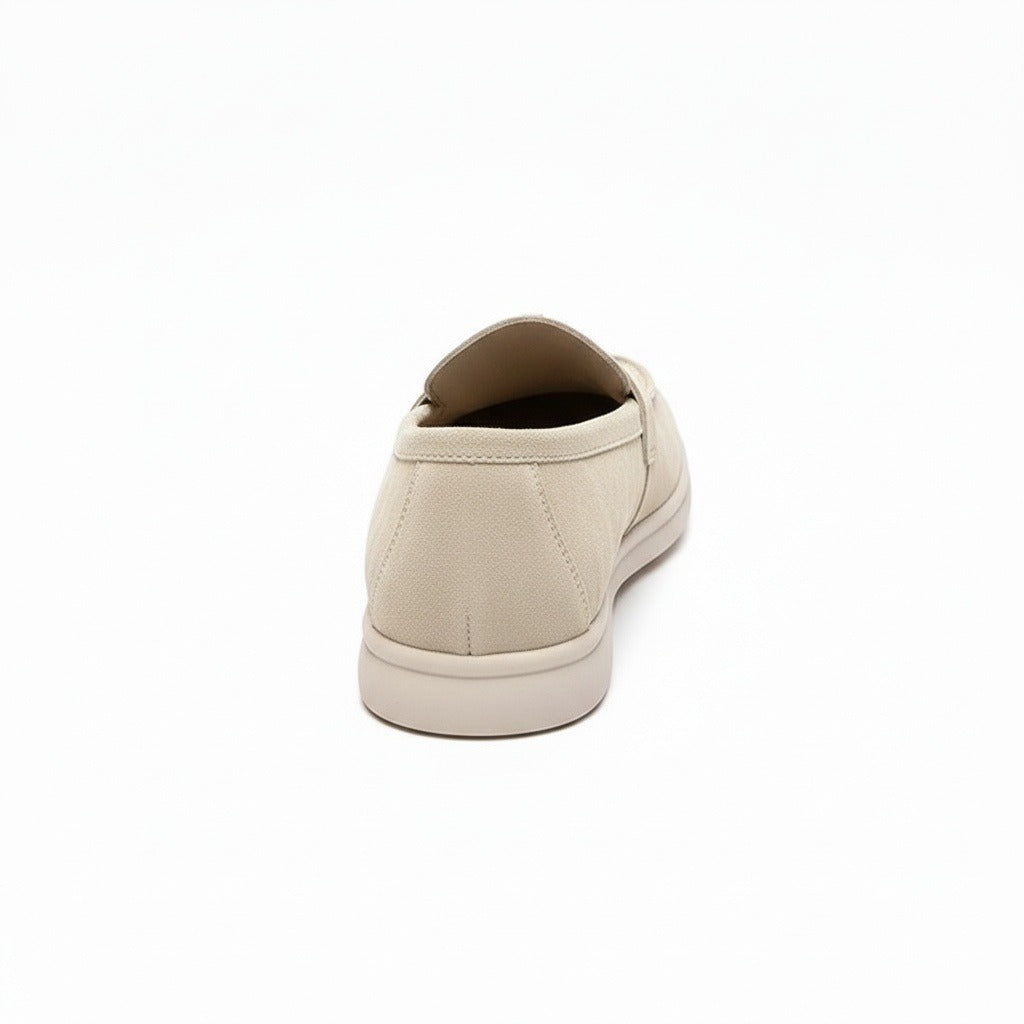 Men's Bit Loafers – Cream Suede Slip On Shoes