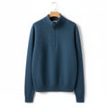 Men's Quarter Zip Jumper – Merino Blend Funnel Neck Sweater