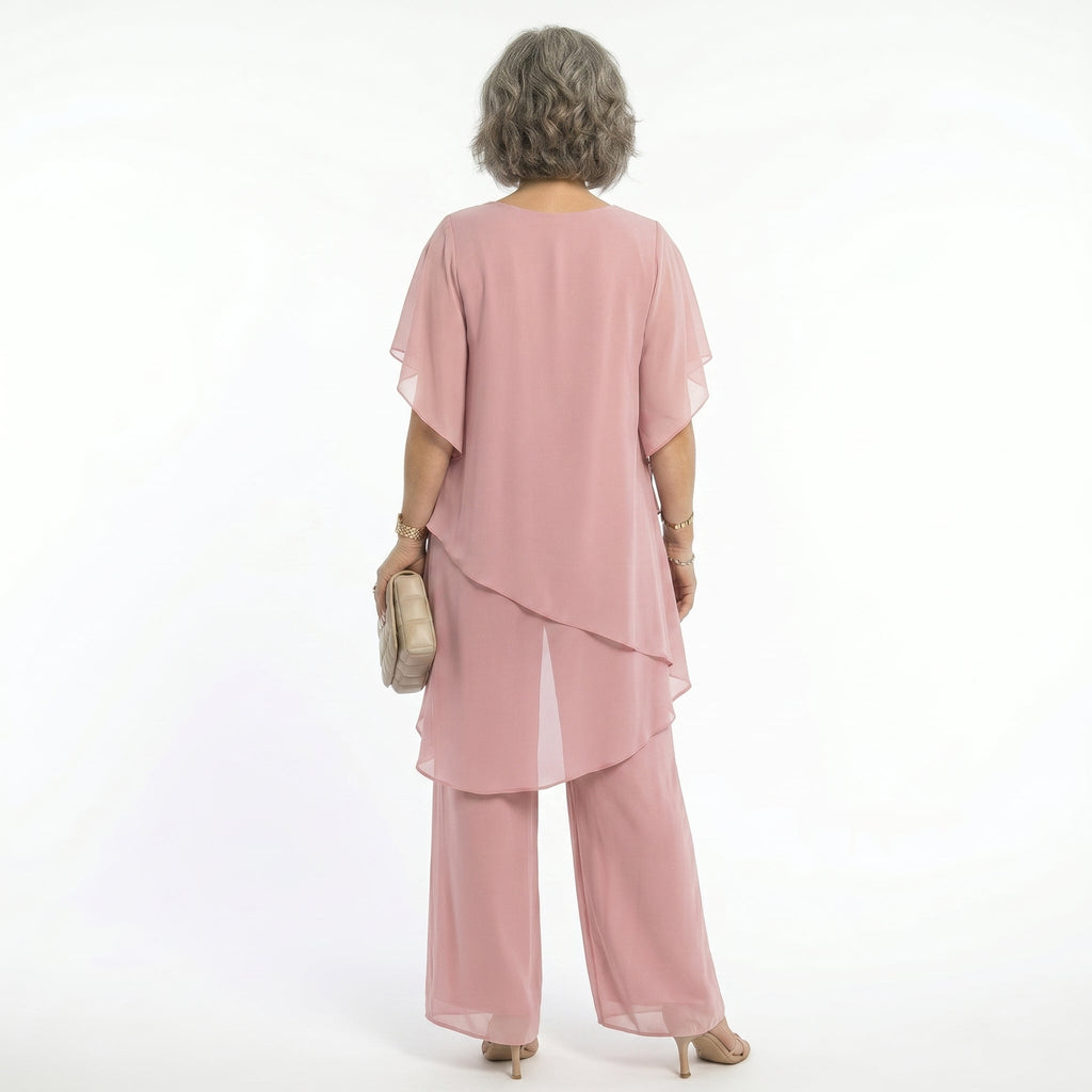 Chiffon two piece set colour range overview