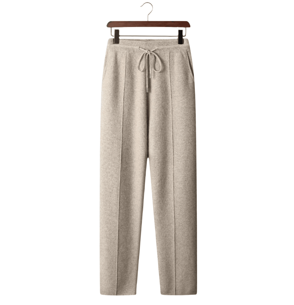 Men's Knitted Leisure Trousers – Cashmere Blend Drawstring