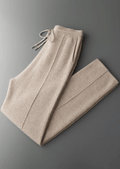 Men's Knitted Leisure Trousers – Cashmere Blend Drawstring
