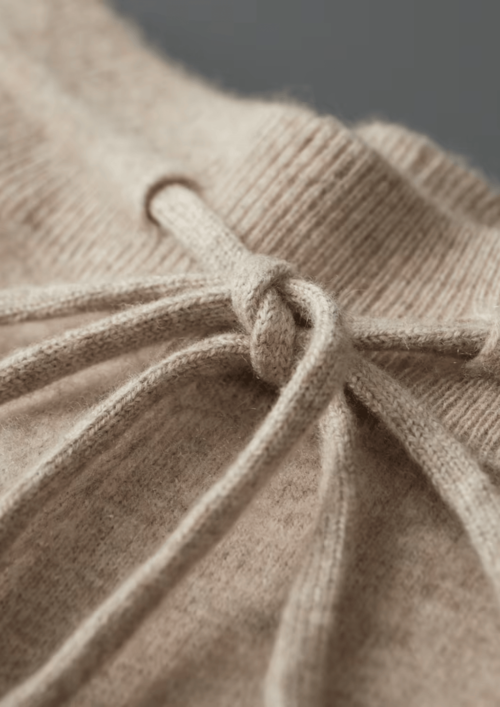Men's Knitted Leisure Trousers – Cashmere Blend Drawstring