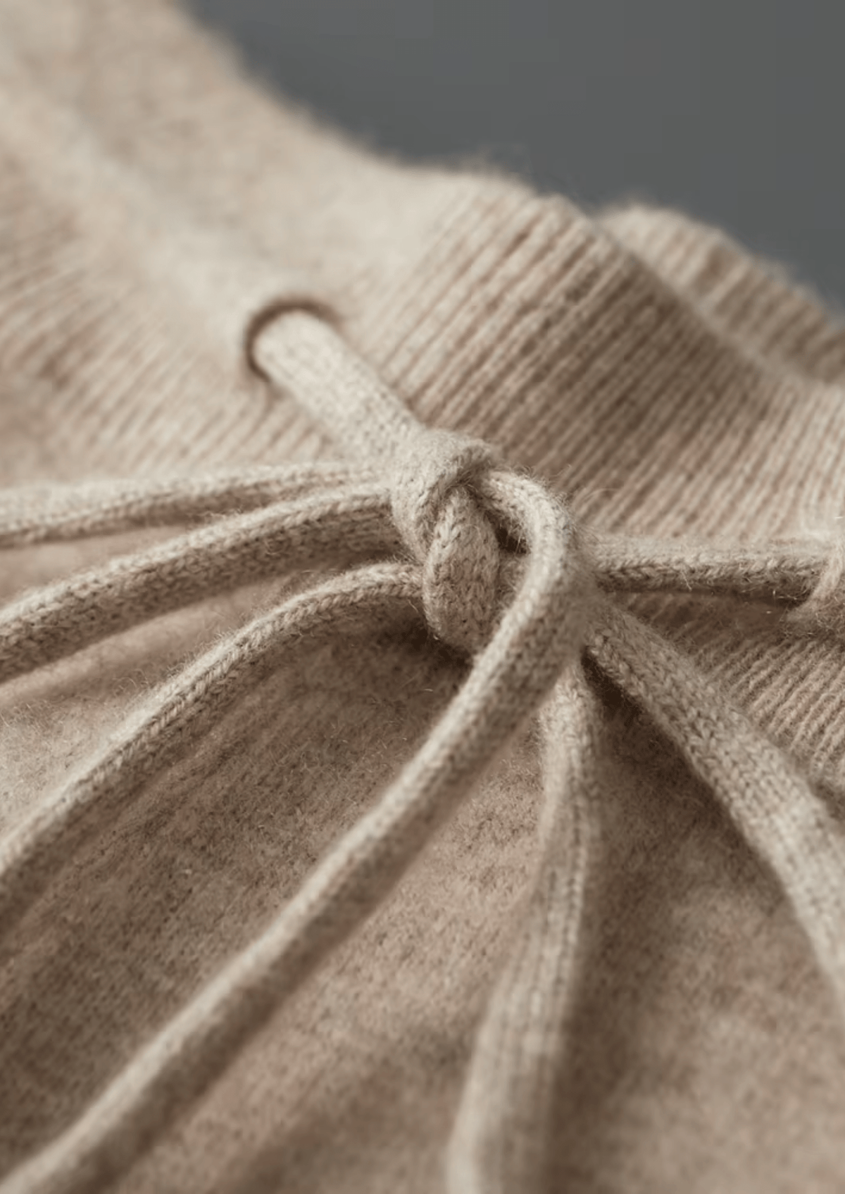 Men's Knitted Leisure Trousers – Cashmere Blend Drawstring