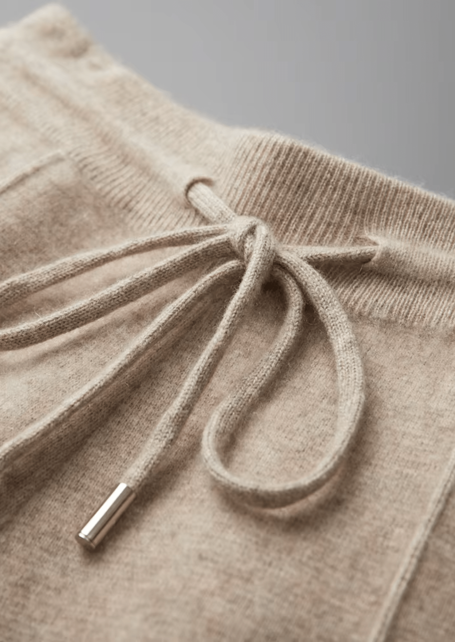 Men's Knitted Leisure Trousers – Cashmere Blend Drawstring