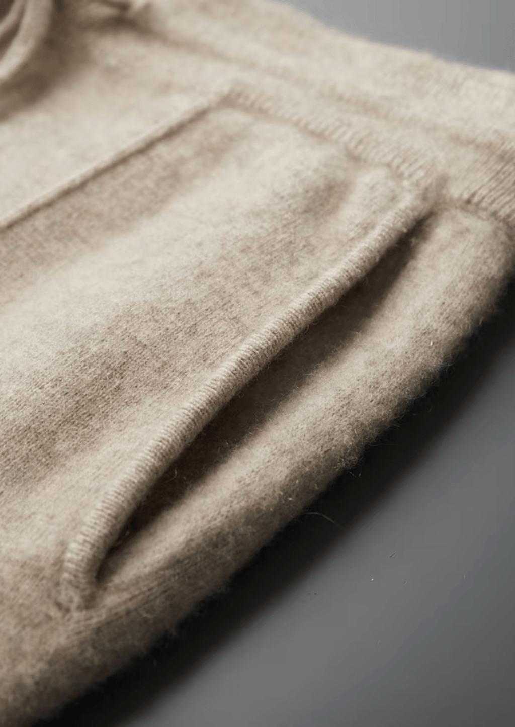Men's Knitted Leisure Trousers – Cashmere Blend Drawstring