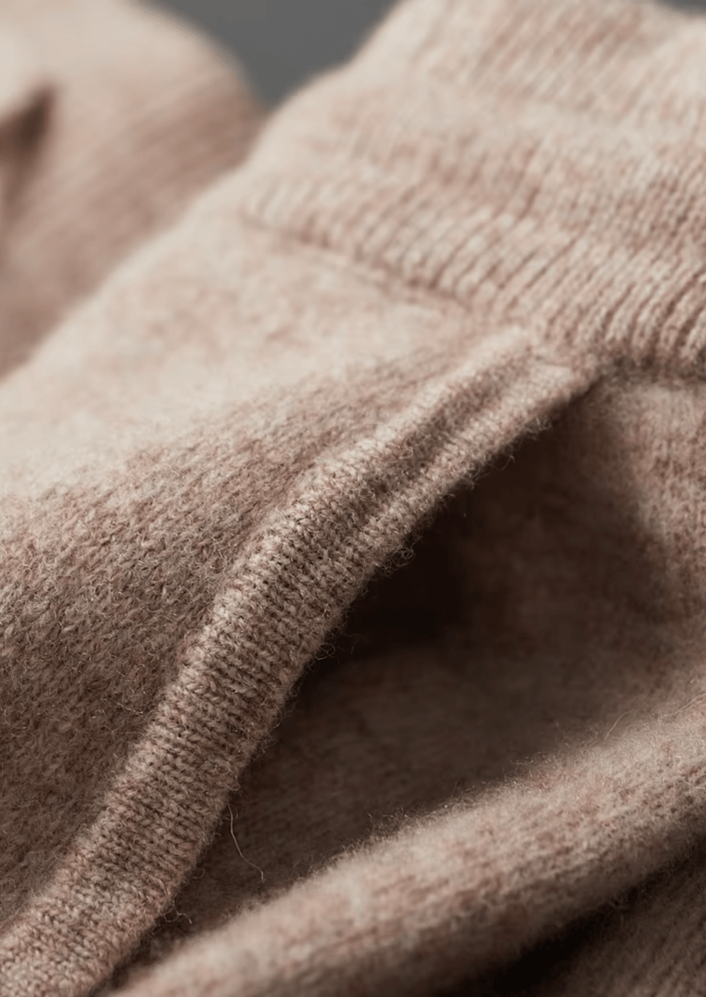 Men's Knitted Leisure Trousers – Merino Blend Drawstring