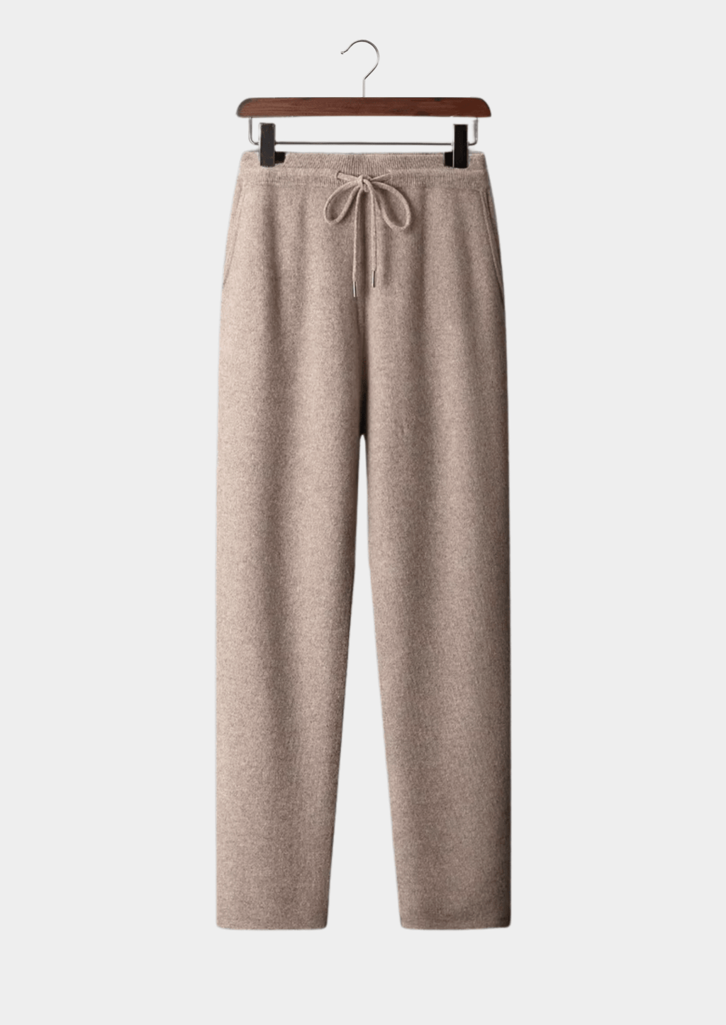 Men's Knitted Leisure Trousers – Merino Blend Drawstring