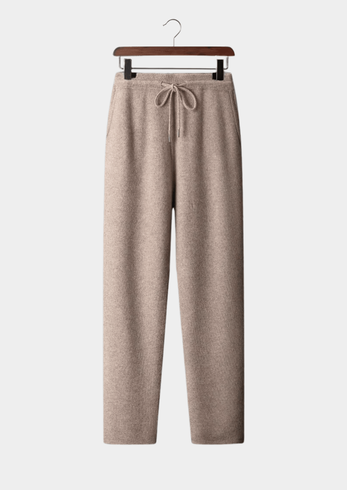 Men's Knitted Leisure Trousers – Merino Blend Drawstring