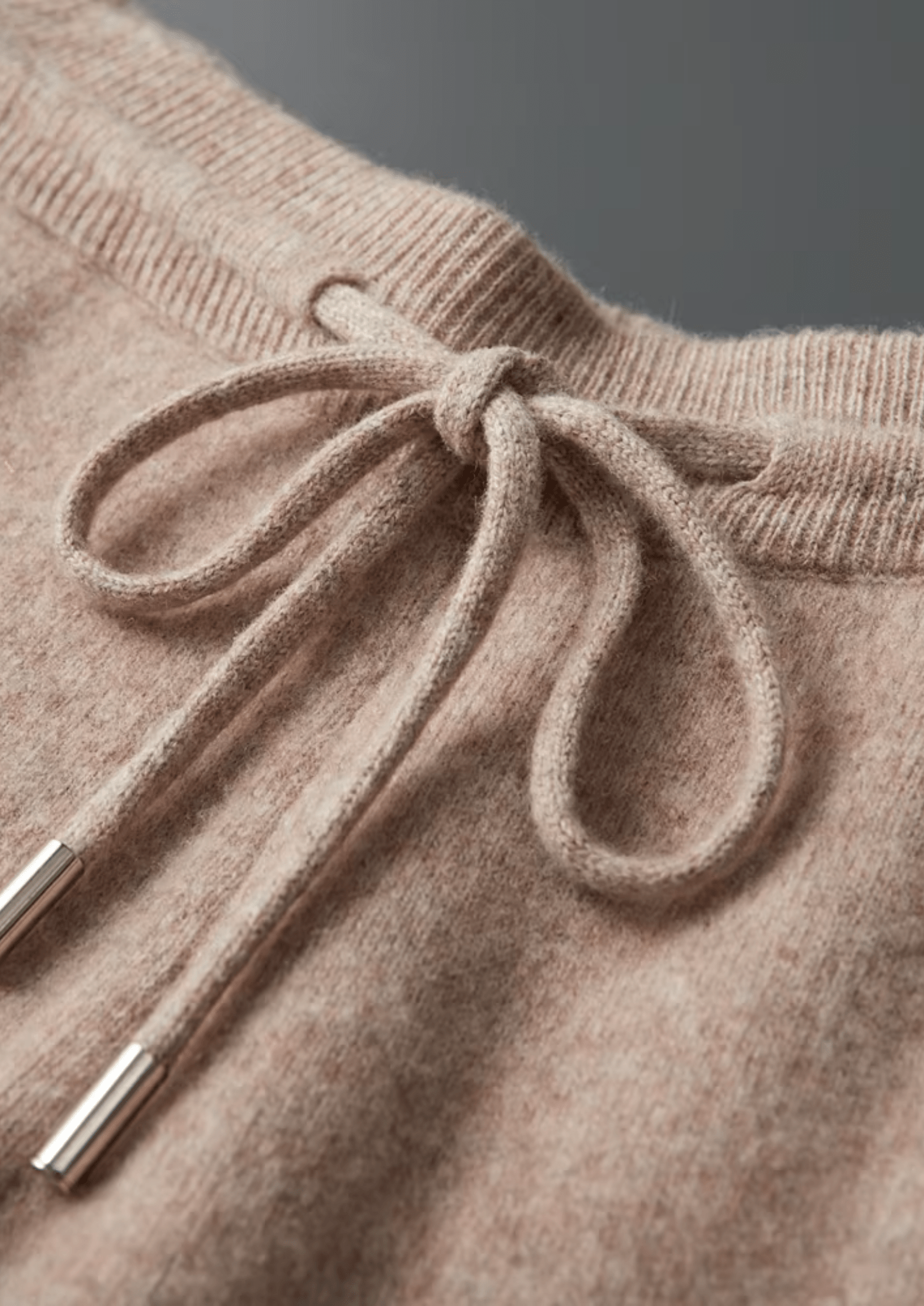 Men's Knitted Leisure Trousers – Merino Blend Drawstring