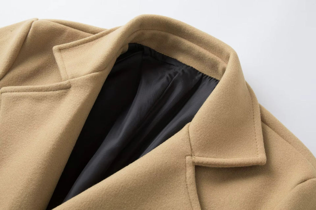 Men's Double Breasted Overcoat – Lormier Wool Blend Coat