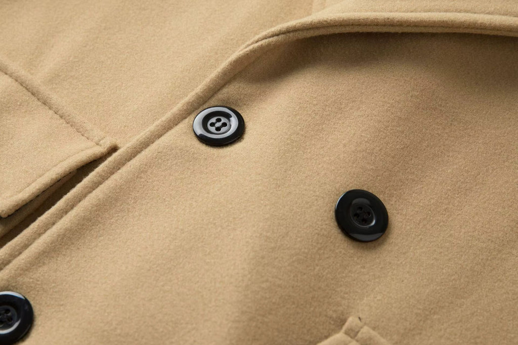 Men's Double Breasted Overcoat – Lormier Wool Blend Coat