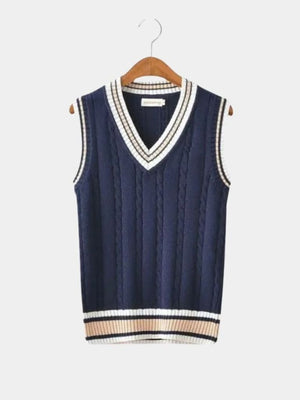 Beige & Navy
