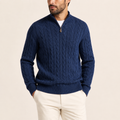 Cable Knit Half-Zip