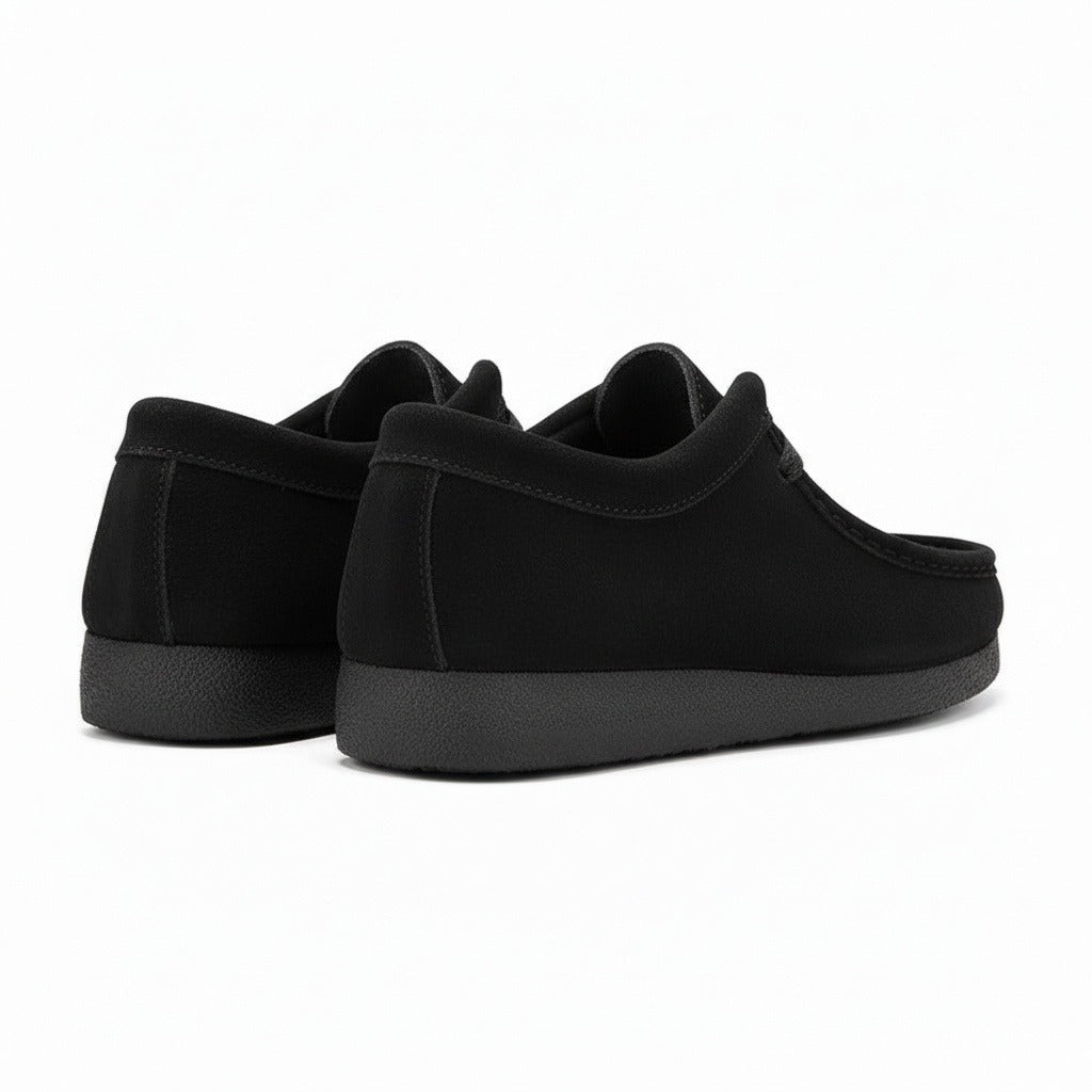 Men's Suede Moccasin Shoes – Crepe Sole Lace Ups