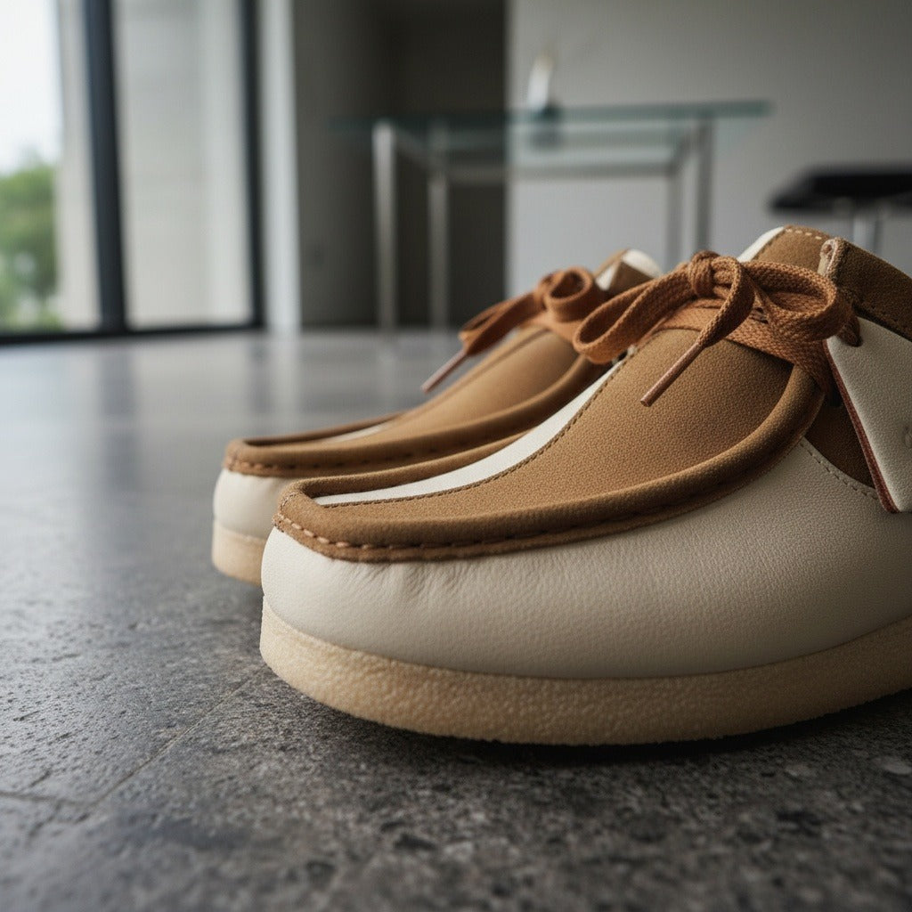 Men's Suede Moccasin Shoes – Crepe Sole Lace Ups