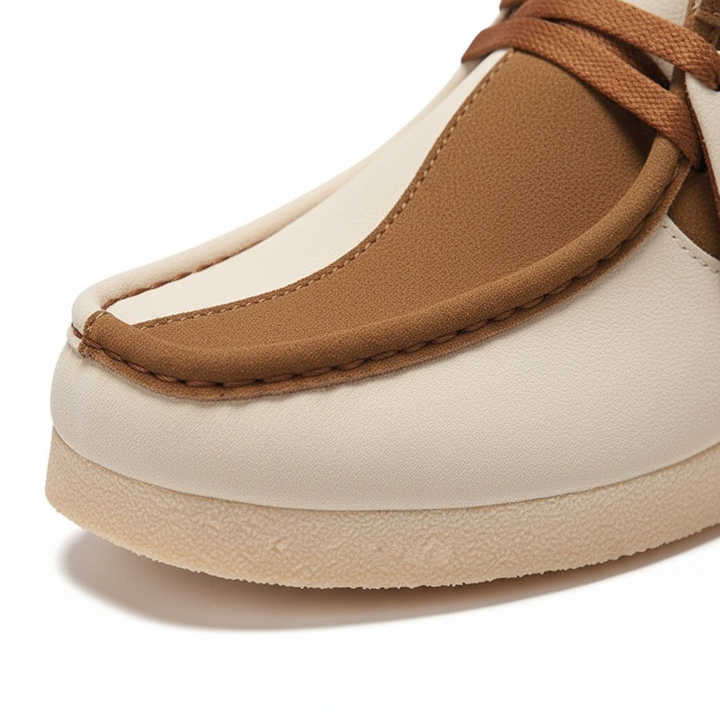Men's Suede Moccasin Shoes – Crepe Sole Lace Ups
