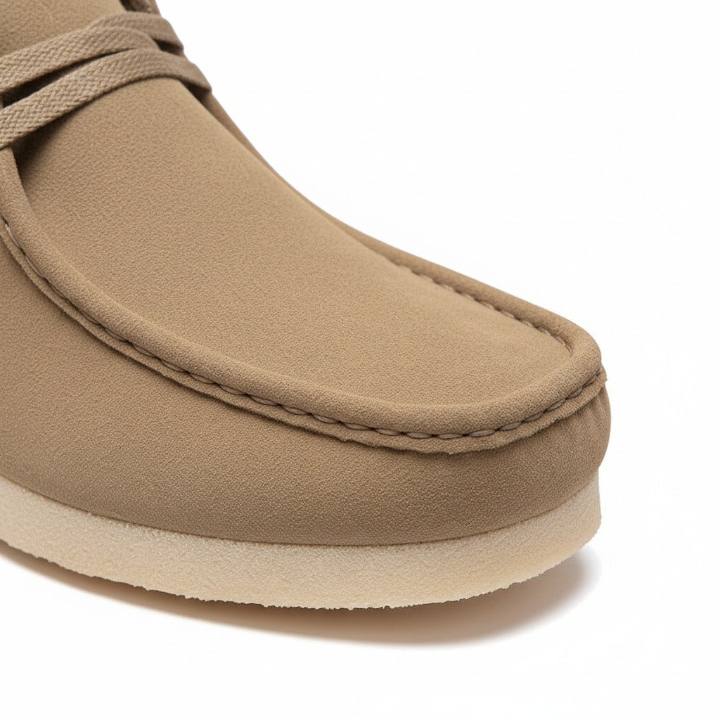 Men's Suede Moccasin Shoes – Crepe Sole Lace Ups