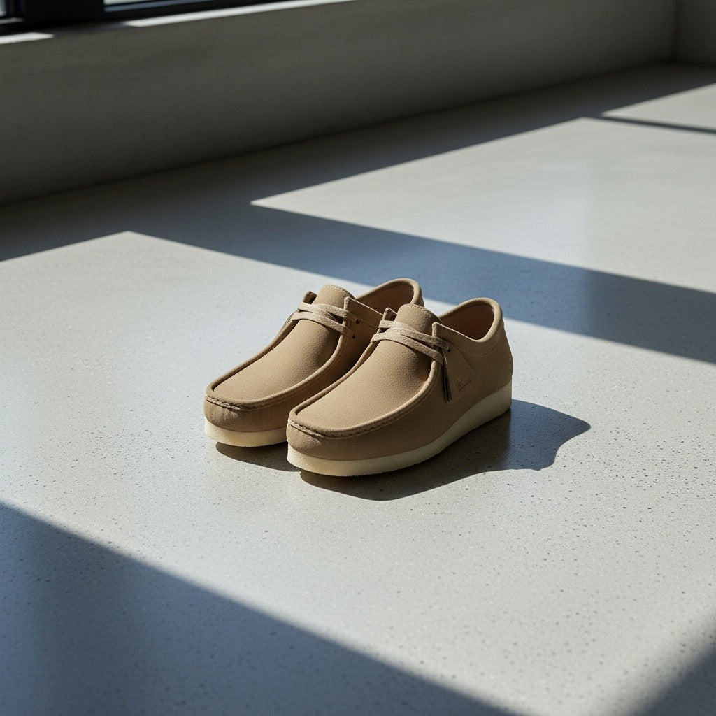 Men's Suede Moccasin Shoes – Crepe Sole Lace Ups