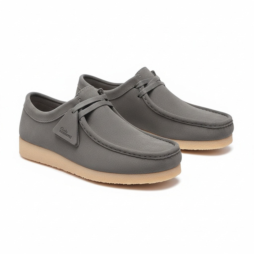 Men's Suede Moccasin Shoes – Crepe Sole Lace Ups