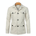 Men's Safari Jacket in white – Four Pocket Summer Jacket