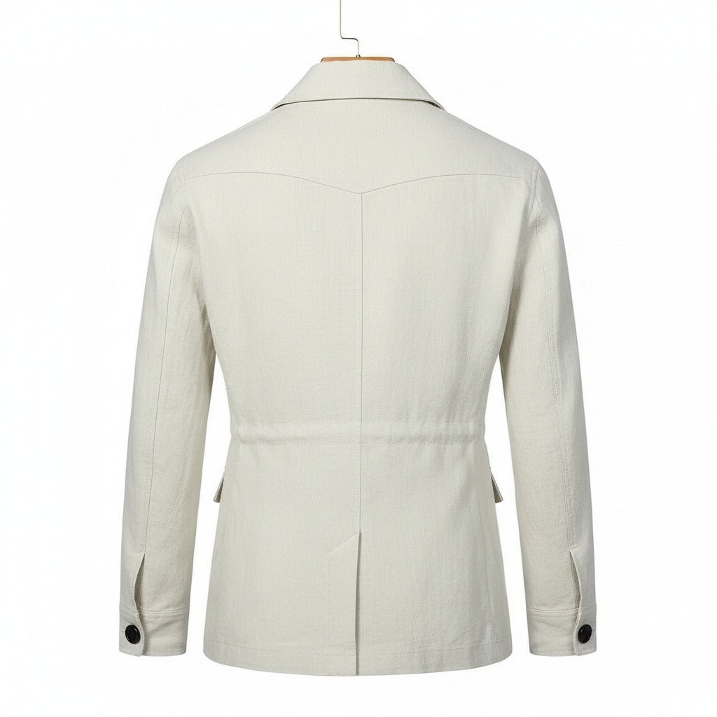 Men's Safari Jacket in white, view 5