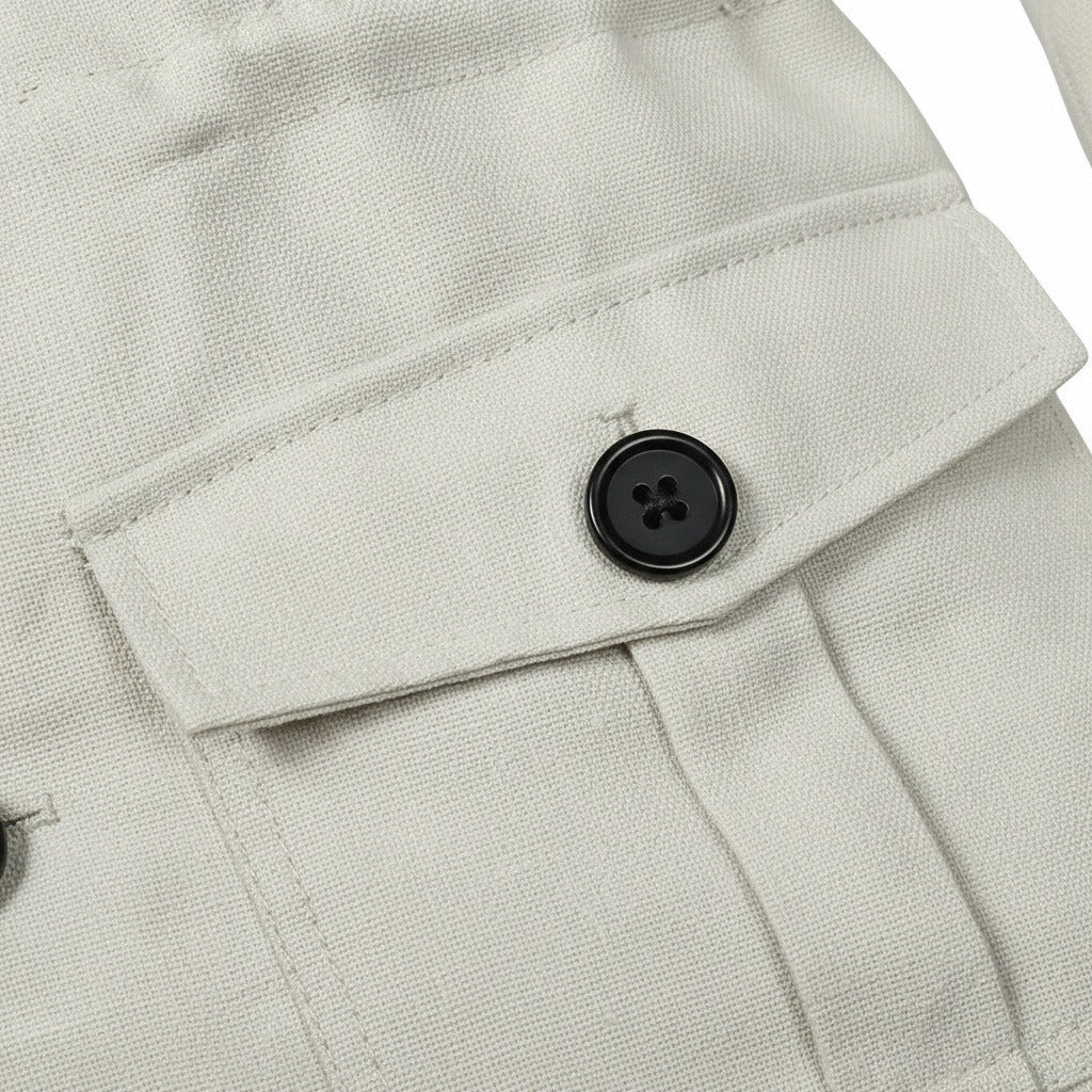 Men's Safari Jacket in white, view 6